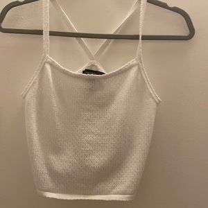 Forever 21 White Tank Top Size S